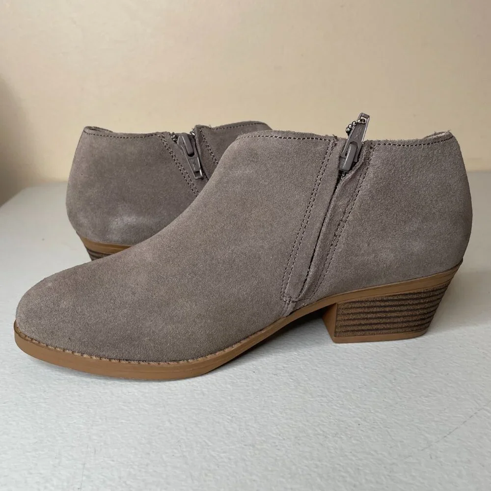 Skechers Lasso Vacinity Suede Ankle Boots Dark Taupe Size 6